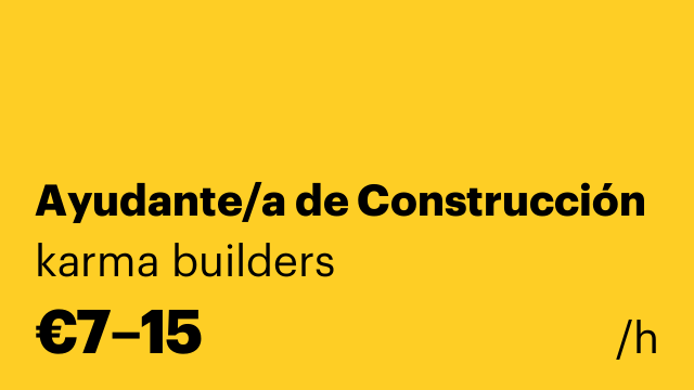Ayudante/a de Construcción