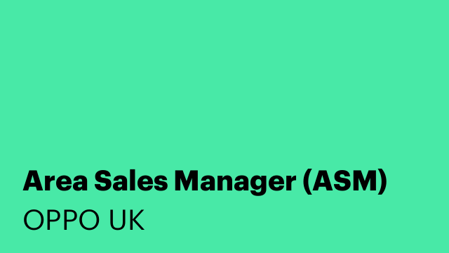 Area Sales Manager (ASM)