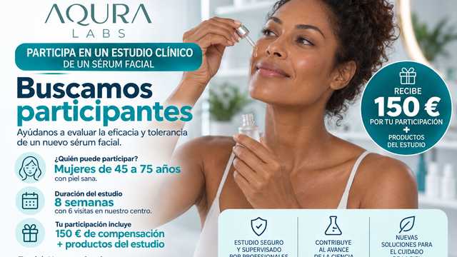 Participante estudio cosmético