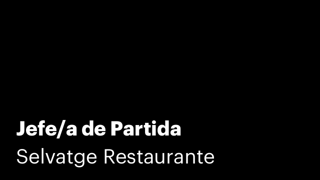 Jefe/a de Partida
