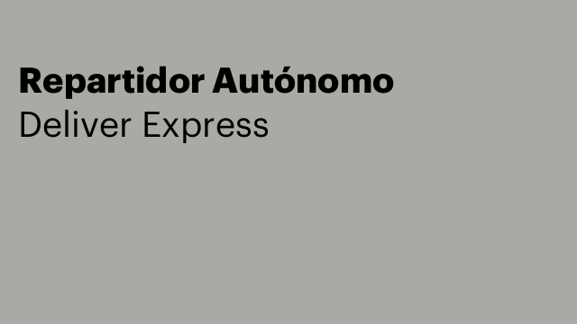 Repartidor Autónomo