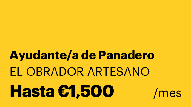 Ayudante/a de Panadero