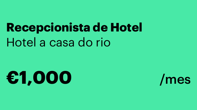 Recepcionista de Hotel