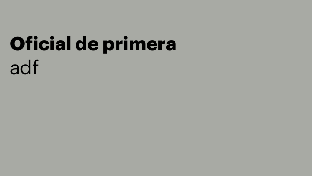 Oficial de primera