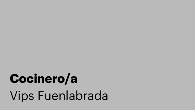Cocinero/a