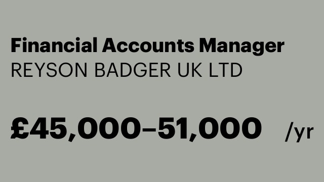 Financial Accounts Manager