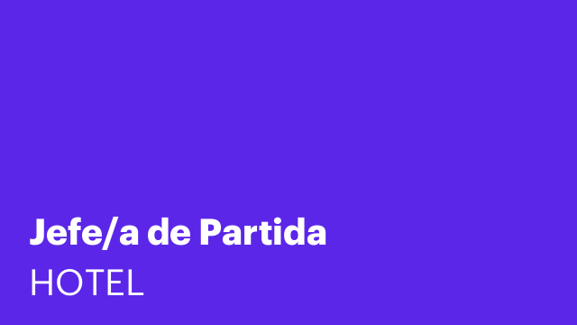 Jefe/a de Partida