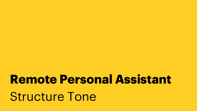 Remote Personal Assistant