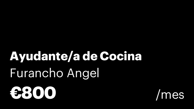 Ayudante/a de Cocina