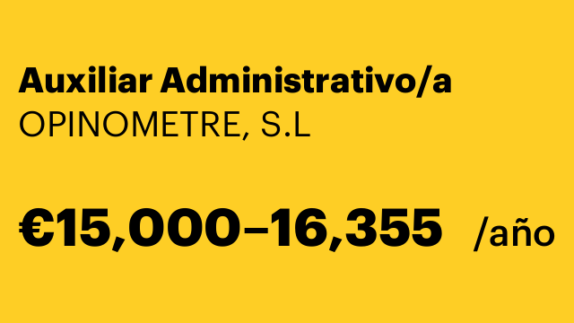 Auxiliar Administrativo/a