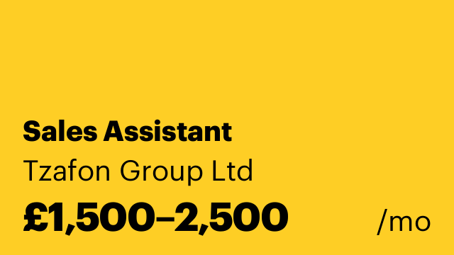 Sales Assistant