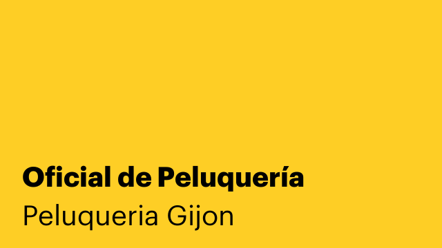 Oficial de Peluquería