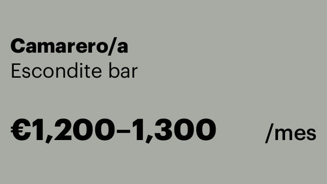 Camarero/a