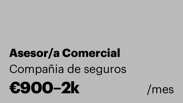 Asesor/a Comercial