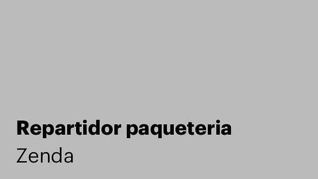 Repartidor paqueteria