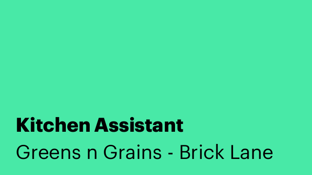 Kitchen Assistant