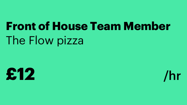 Front of House Team Member
