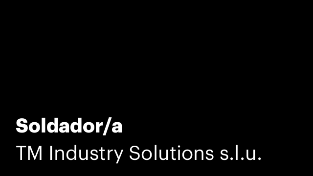 Soldador/a