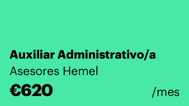Auxiliar Administrativo/a