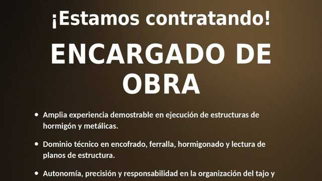encargado de obra