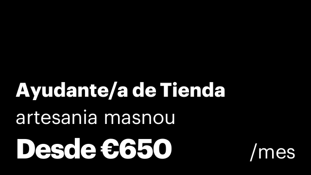 Ayudante/a de Tienda