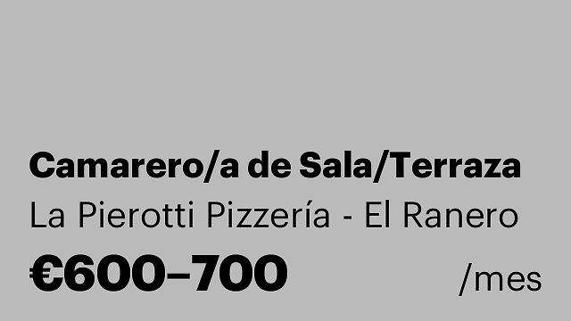 Camarero/a de Sala/Terraza