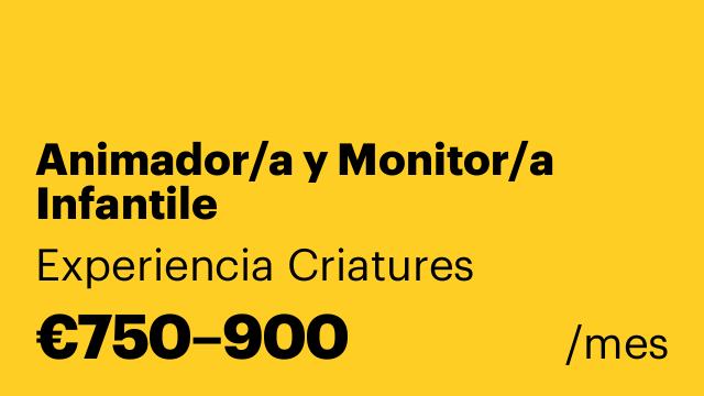 Animador/a y Monitor/a Infantile