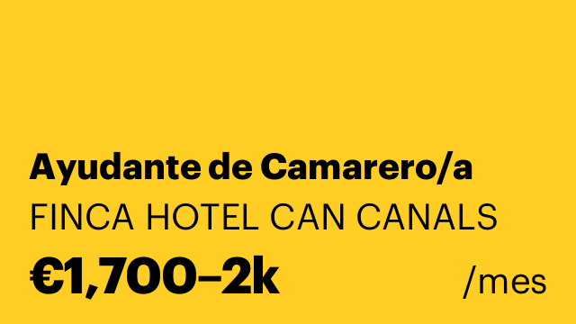Ayudante de Camarero/a