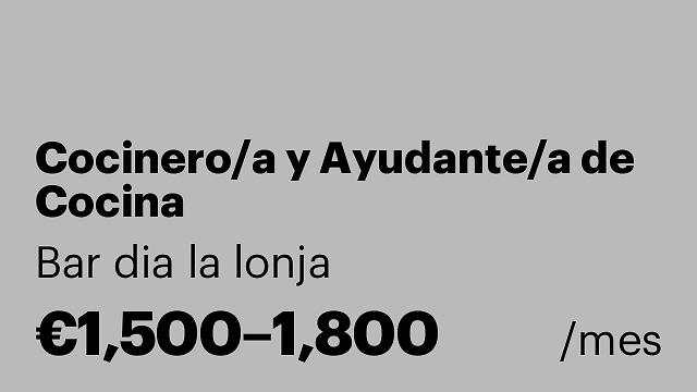 Cocinero/a y Ayudante/a de Cocina