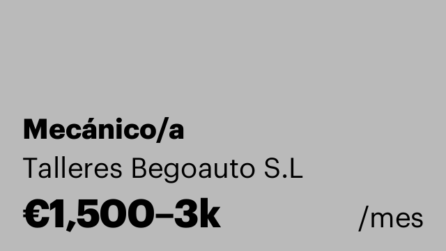 Mecánico/a