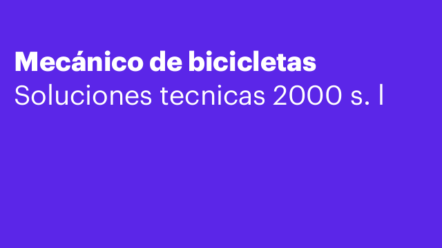 Mecánico de bicicletas