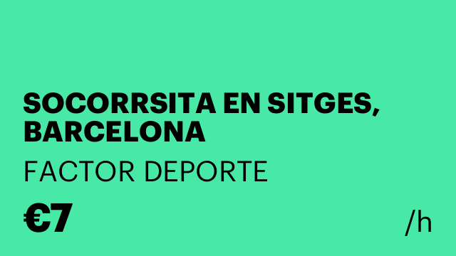SOCORRSITA EN SITGES, BARCELONA