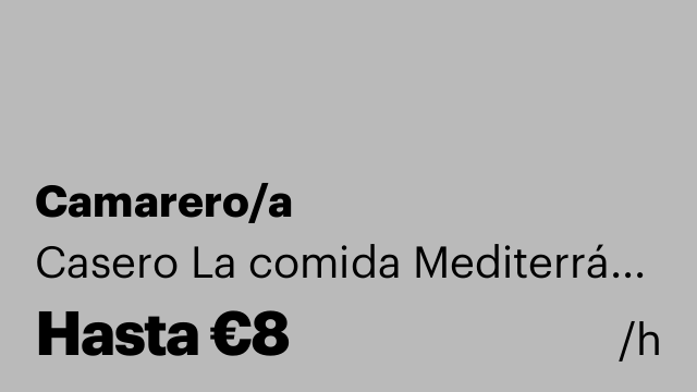 Camarero/a
