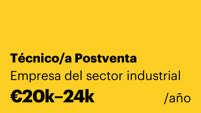 Técnico/a Postventa