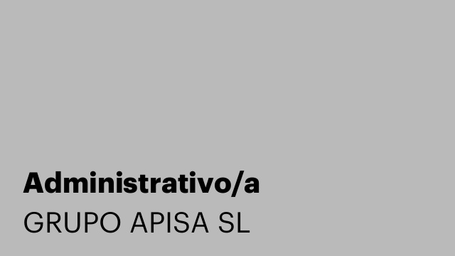 Administrativo/a