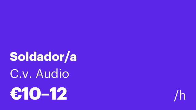 Soldador/a