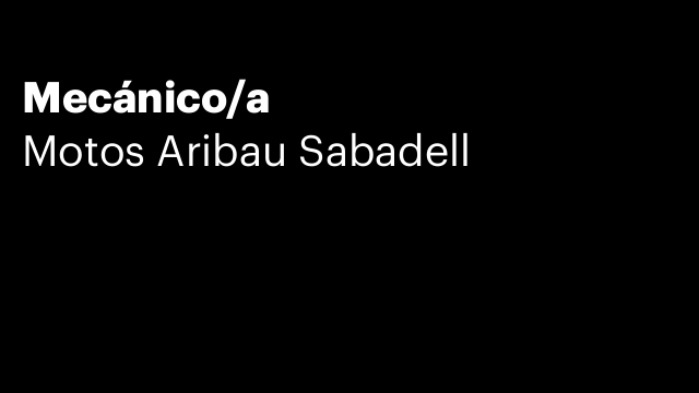 Mecánico/a
