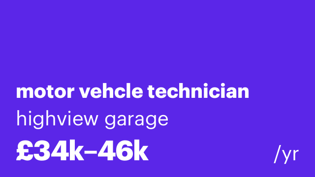 motor vehcle technician