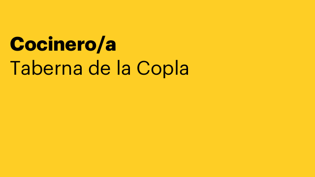 Cocinero/a