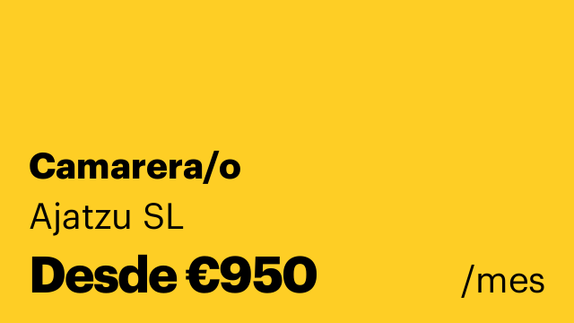 Camarera/o