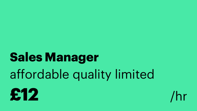 Sales Manager