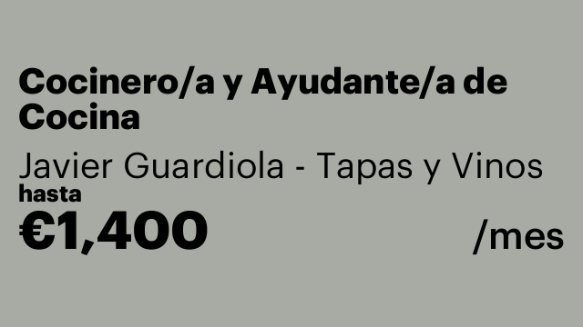 Cocinero/a y Ayudante/a de Cocina
