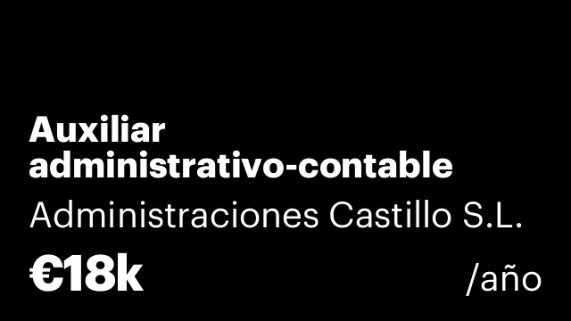 Auxiliar administrativo-contable