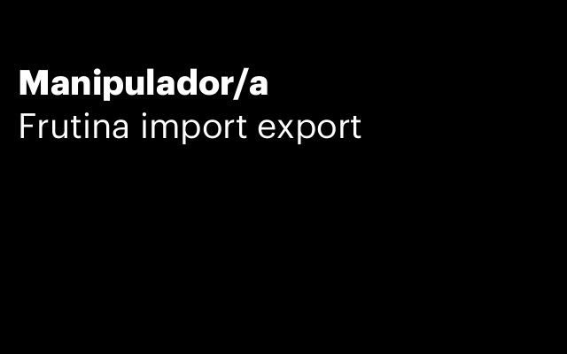 Manipulador/a