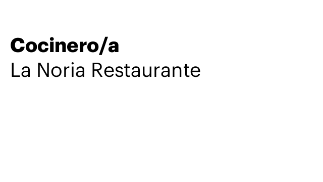 Cocinero/a