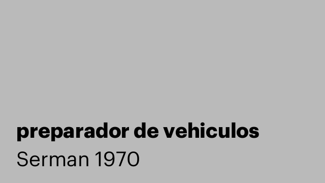 preparador de vehiculos