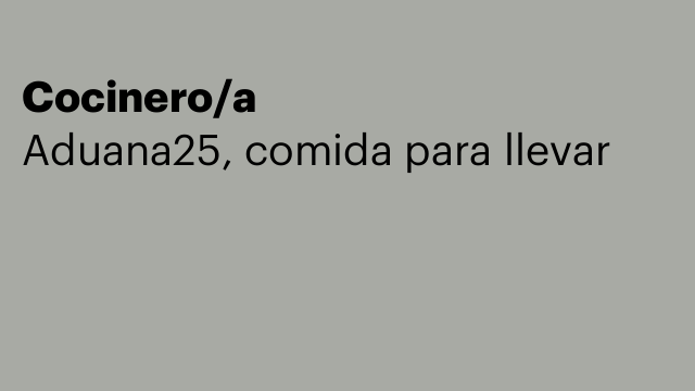 Cocinero/a