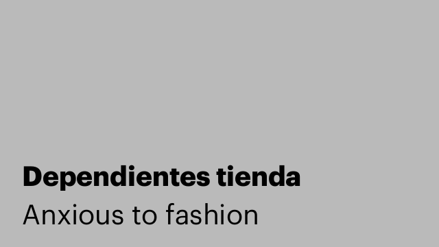 Dependientes tienda