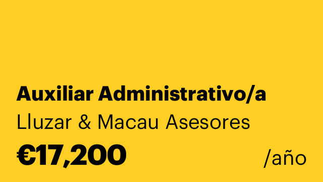 Auxiliar Administrativo/a