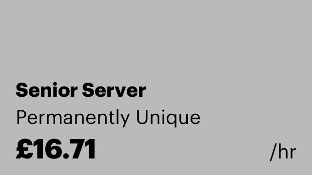 Senior Server